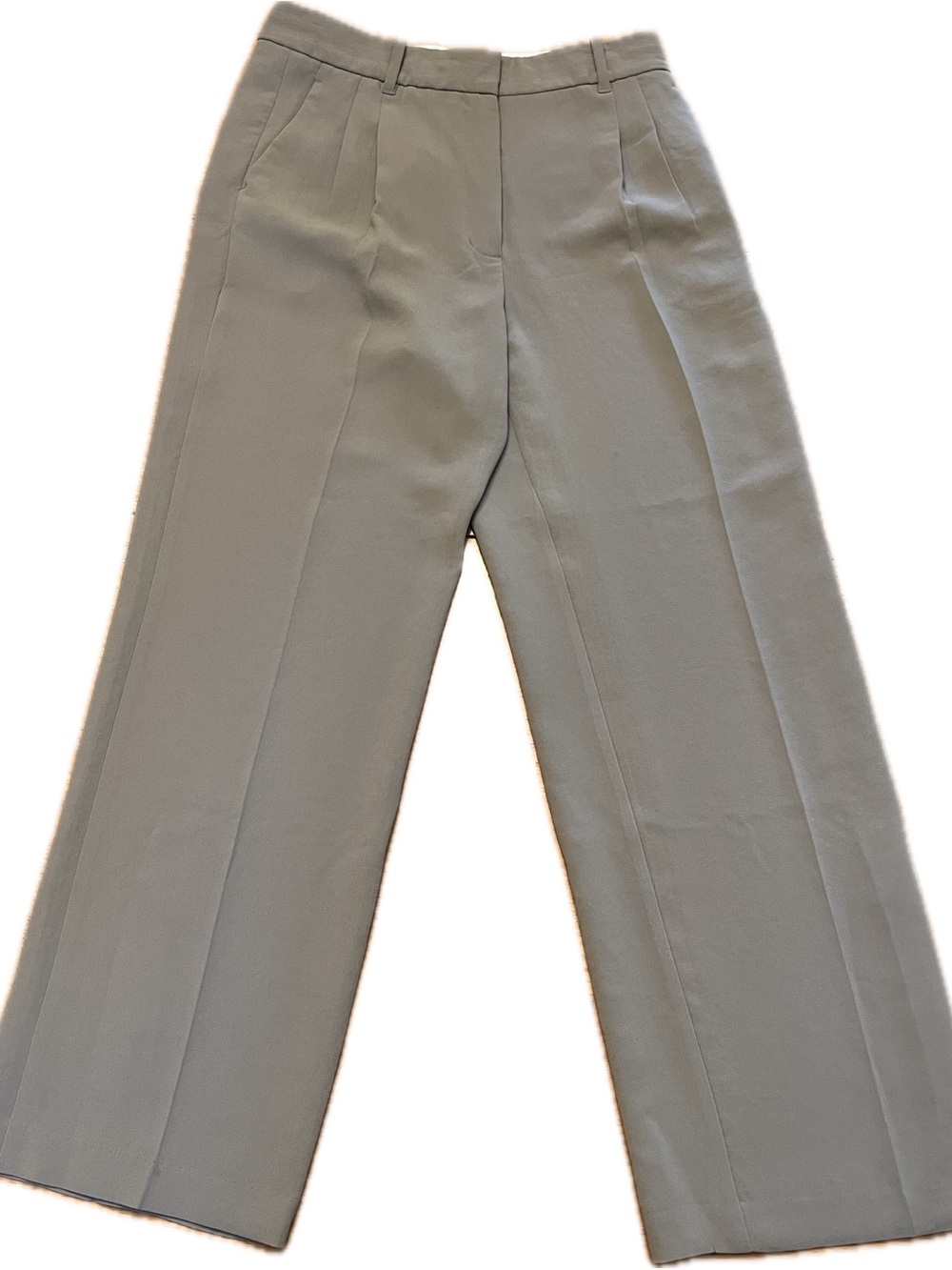 Aritzia Wilfred Women's Size 10 Effortless Wide Leg Crepe Pant Basalt Grey